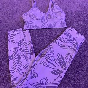 aerie sports bra and leggings set